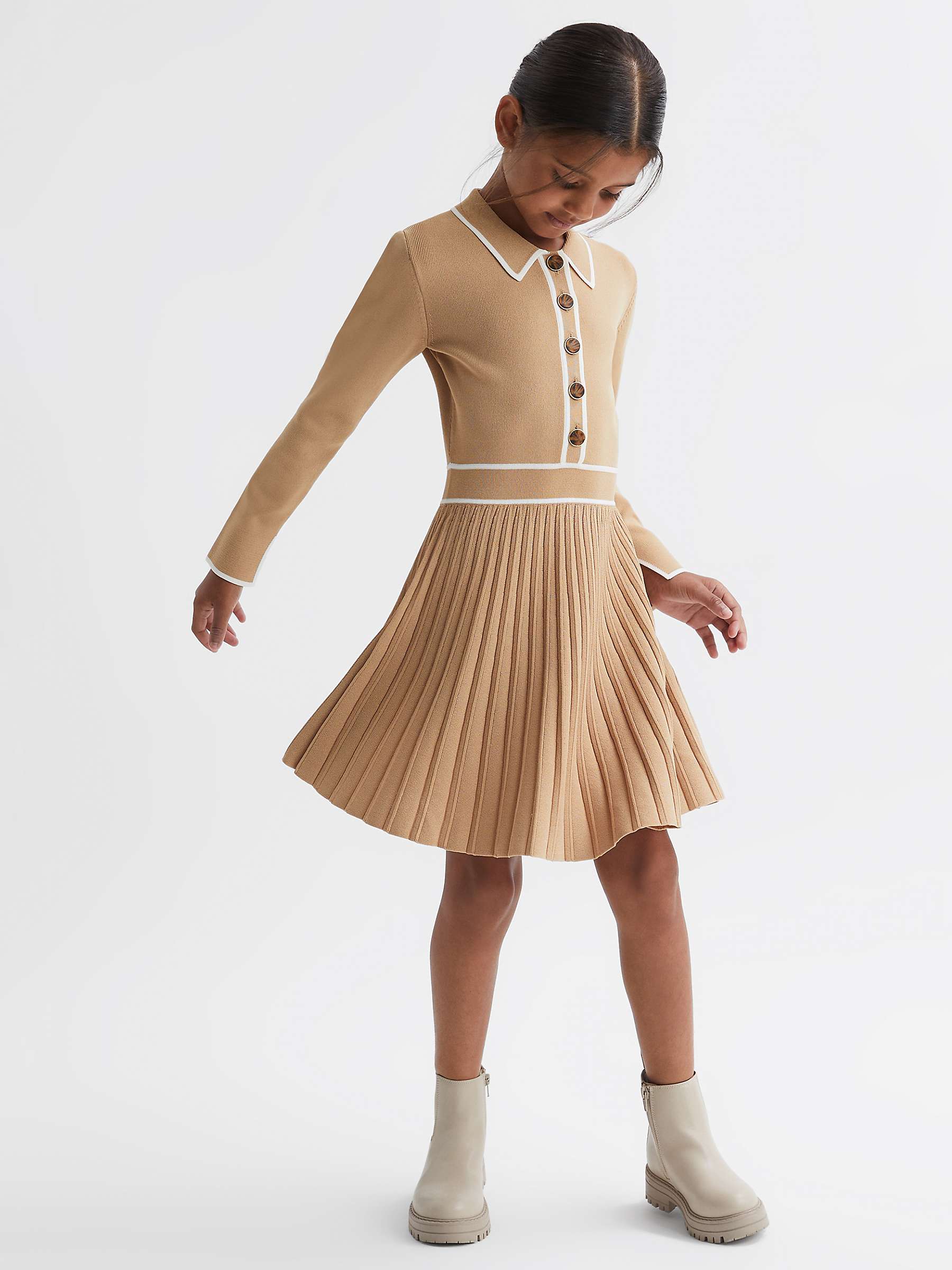 Buy Reiss Kids' Mia Knitted Skater Dress Online at johnlewis.com