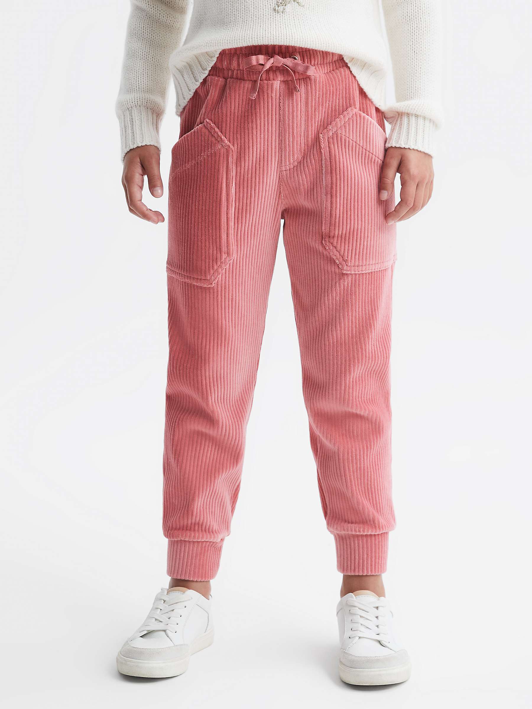 Buy Reiss Kids' Kora Cord Trousers, Pink Online at johnlewis.com