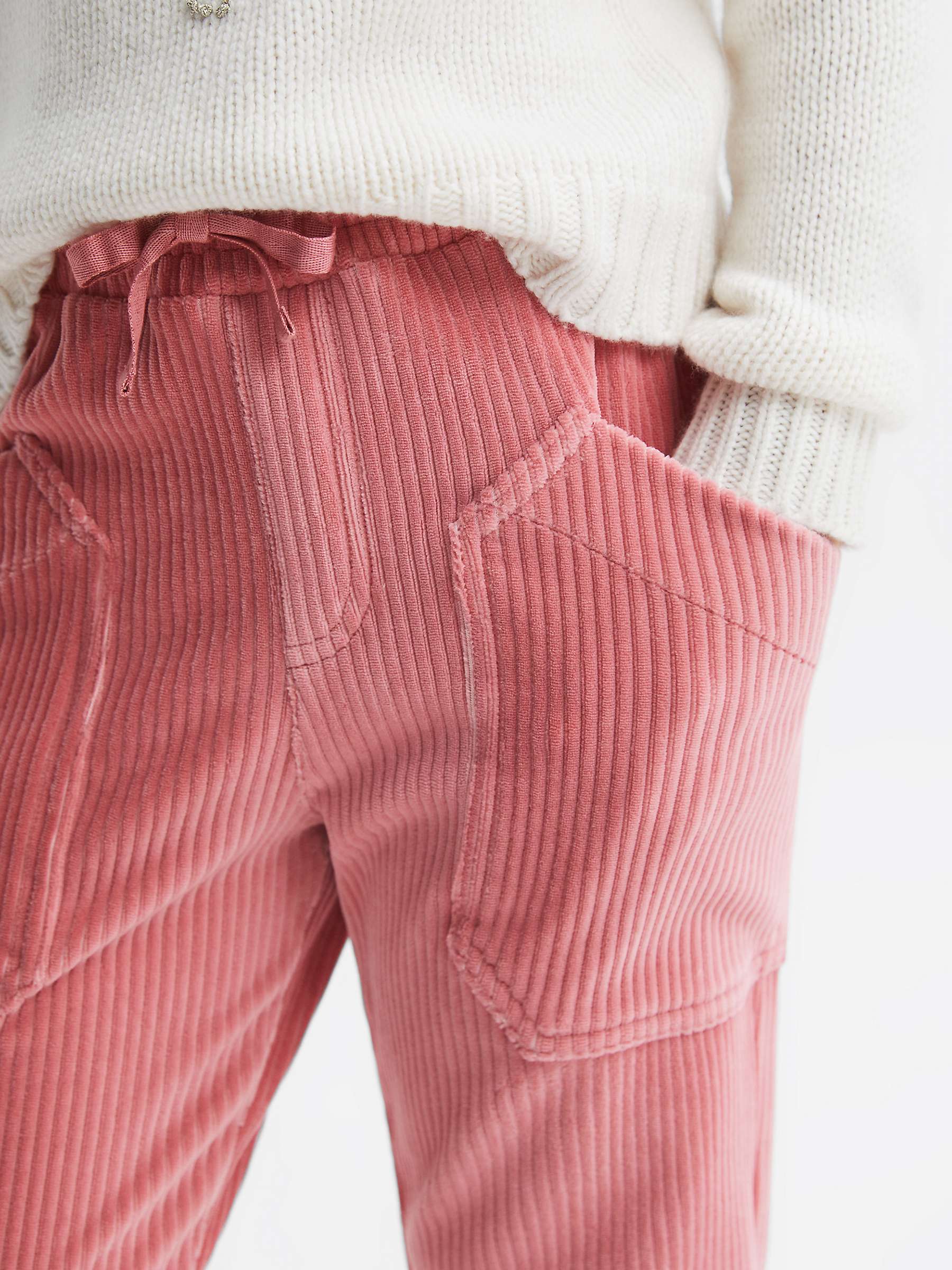 Buy Reiss Kids' Kora Cord Trousers, Pink Online at johnlewis.com