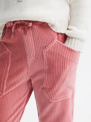 Reiss Kids' Kora Cord Trousers, Pink