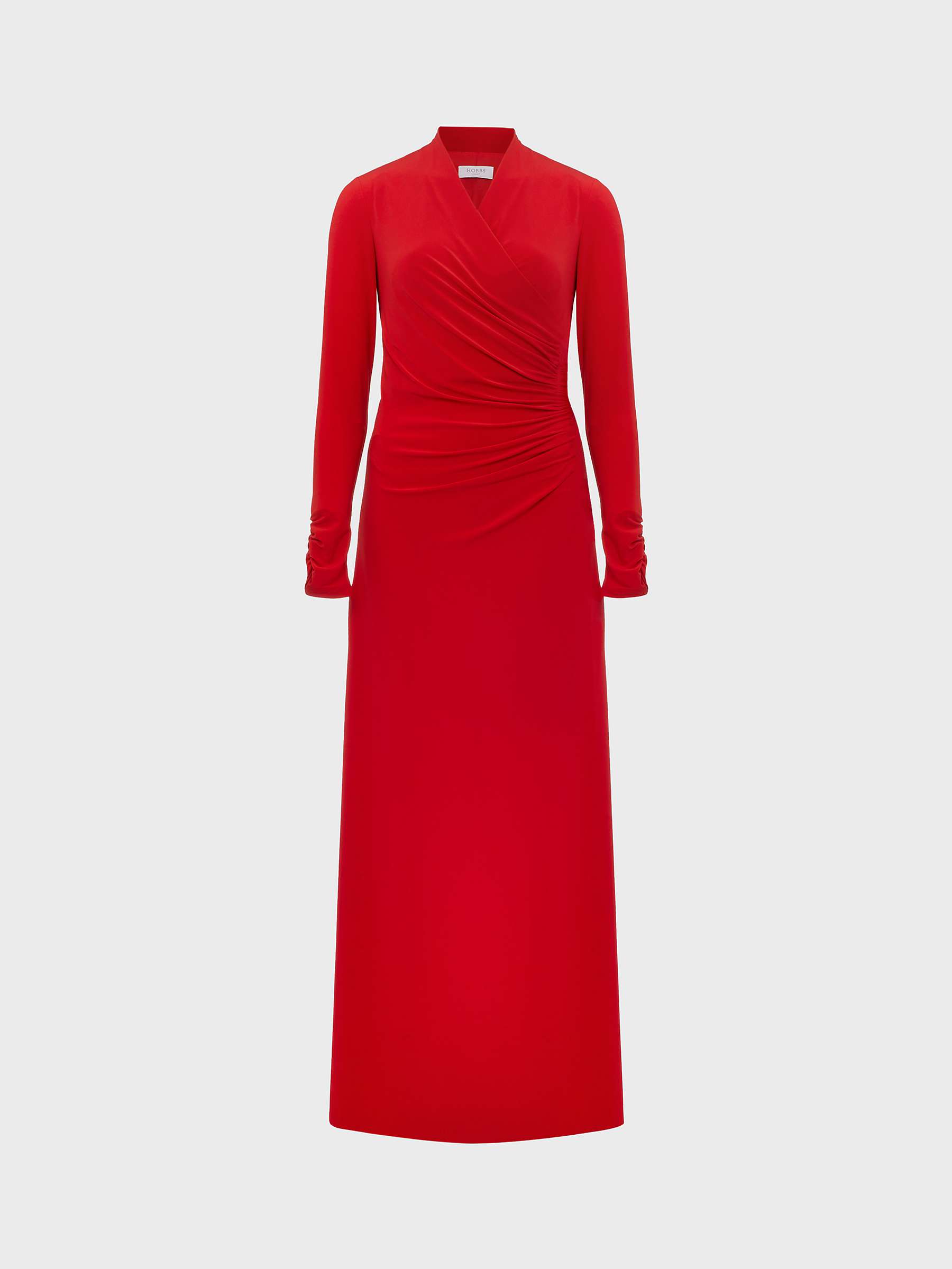 Buy Hobbs Vida Maxi Dress, Garnet Red Online at johnlewis.com
