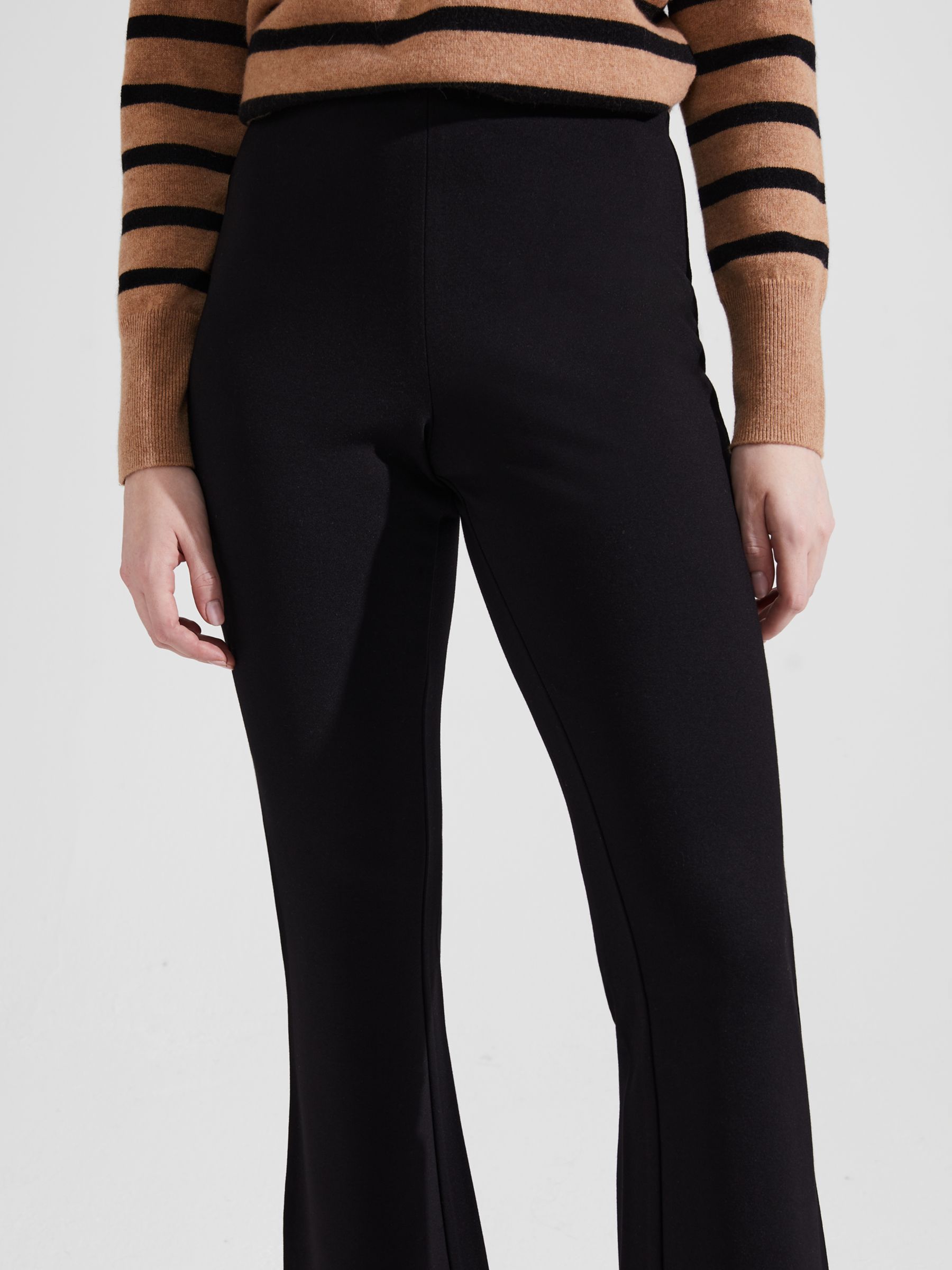 Buy Hobbs Peggy Ponte Trousers, Black Online at johnlewis.com