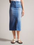 Ted Baker Jomana Denim Pencil Skirt, Blue Mid