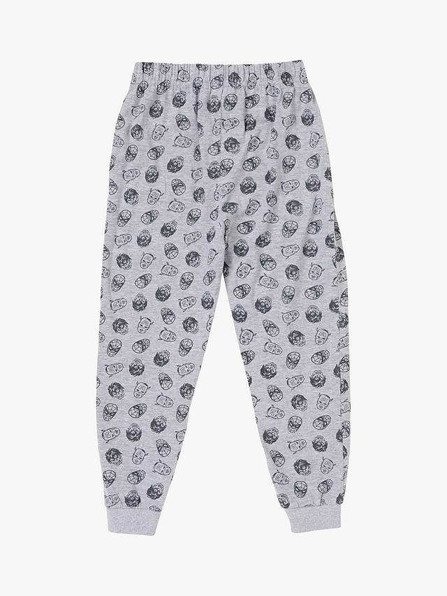 Angel & Rocket Kids' Marvel Cotton Blend Pyjama Set, Grey