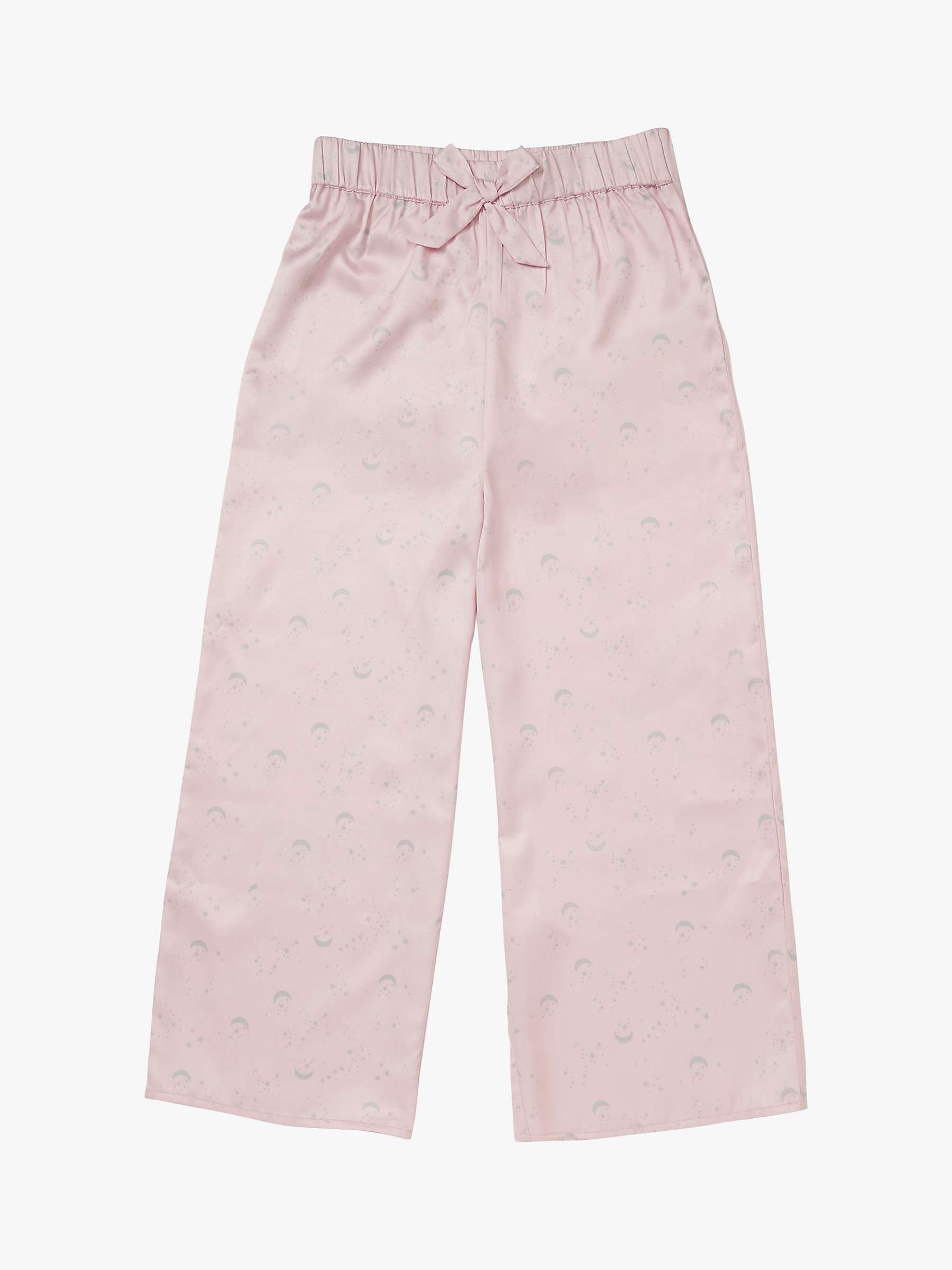 Buy Angel & Rocket Kids' Pixie Moon & Stars Frill Pyjamas, Pink Online at johnlewis.com