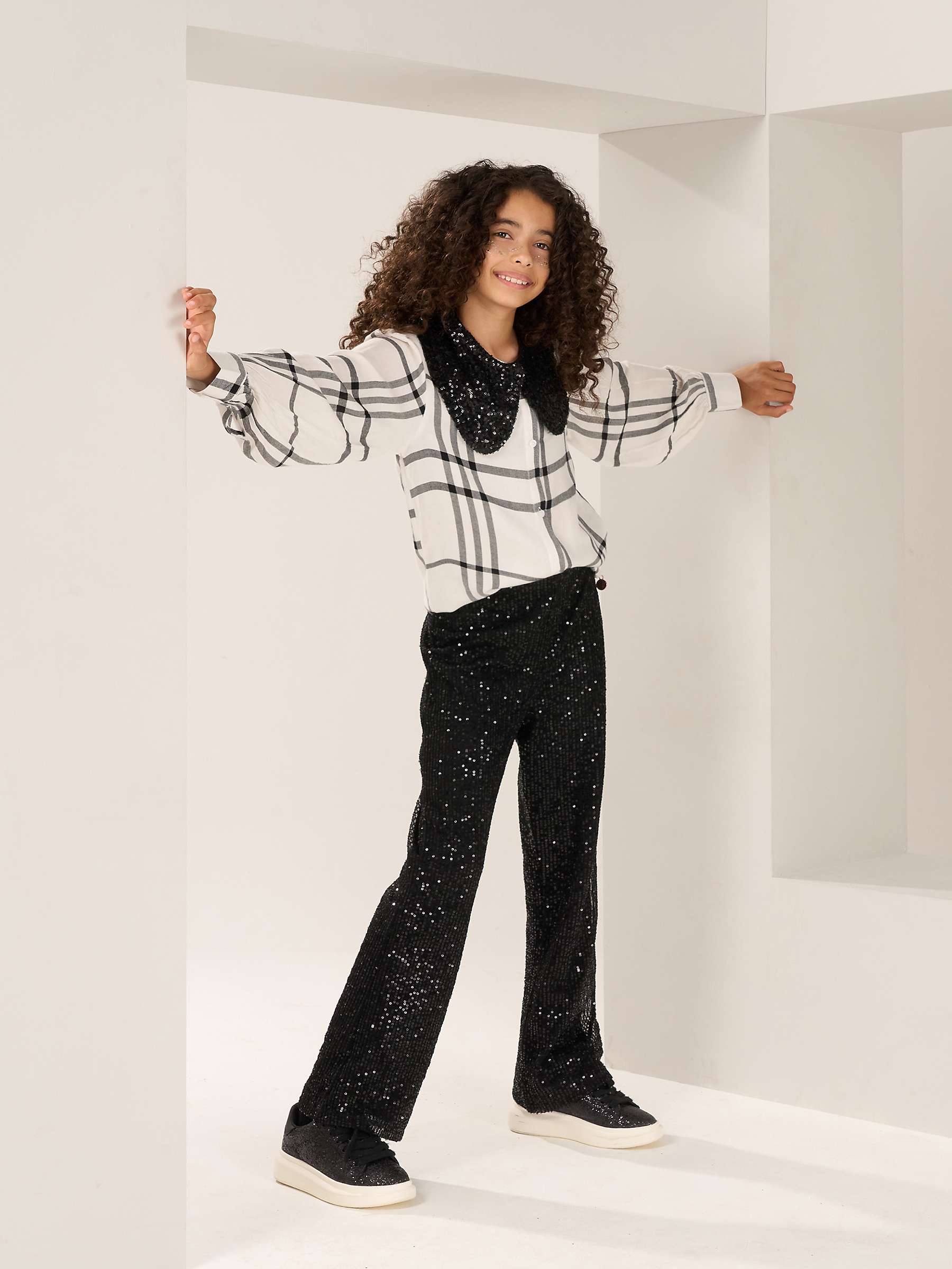 Buy Angel & Rocket Kids' Sadie Sequin Trousers Online at johnlewis.com