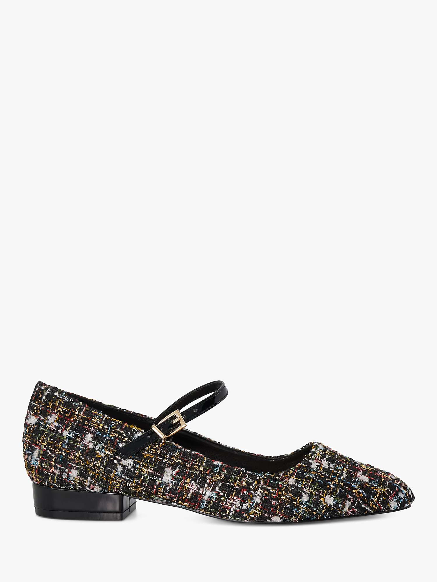 Buy Dune Halliee Fabric Mary Jane Shoes, Black Online at johnlewis.com