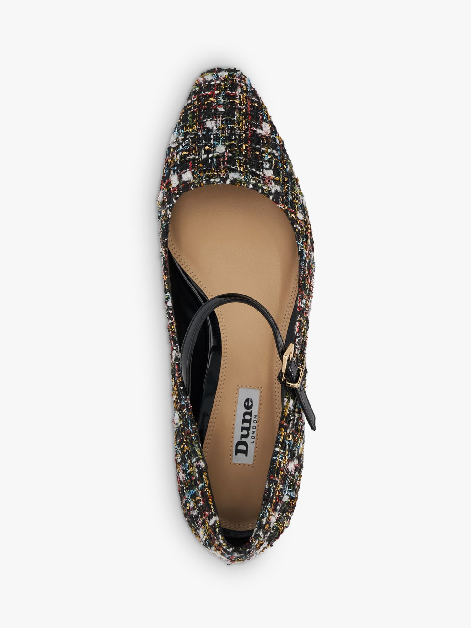Buy Dune Halliee Fabric Mary Jane Shoes, Black Online at johnlewis.com