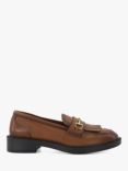 Dune Guided Leather Snaffle Fringe Loafers