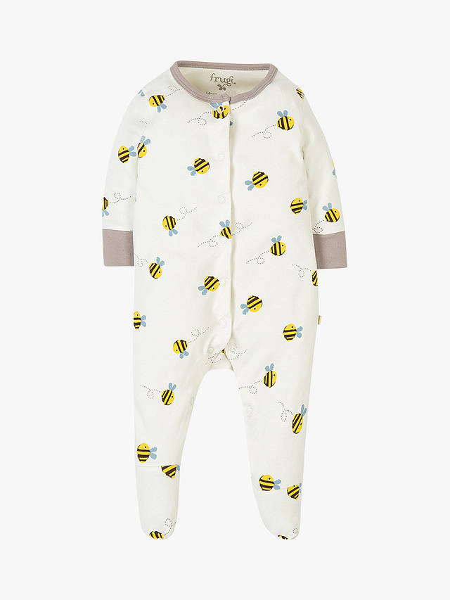 Frugi Baby Buzzy Bee Baby Gift Set, White/Multi