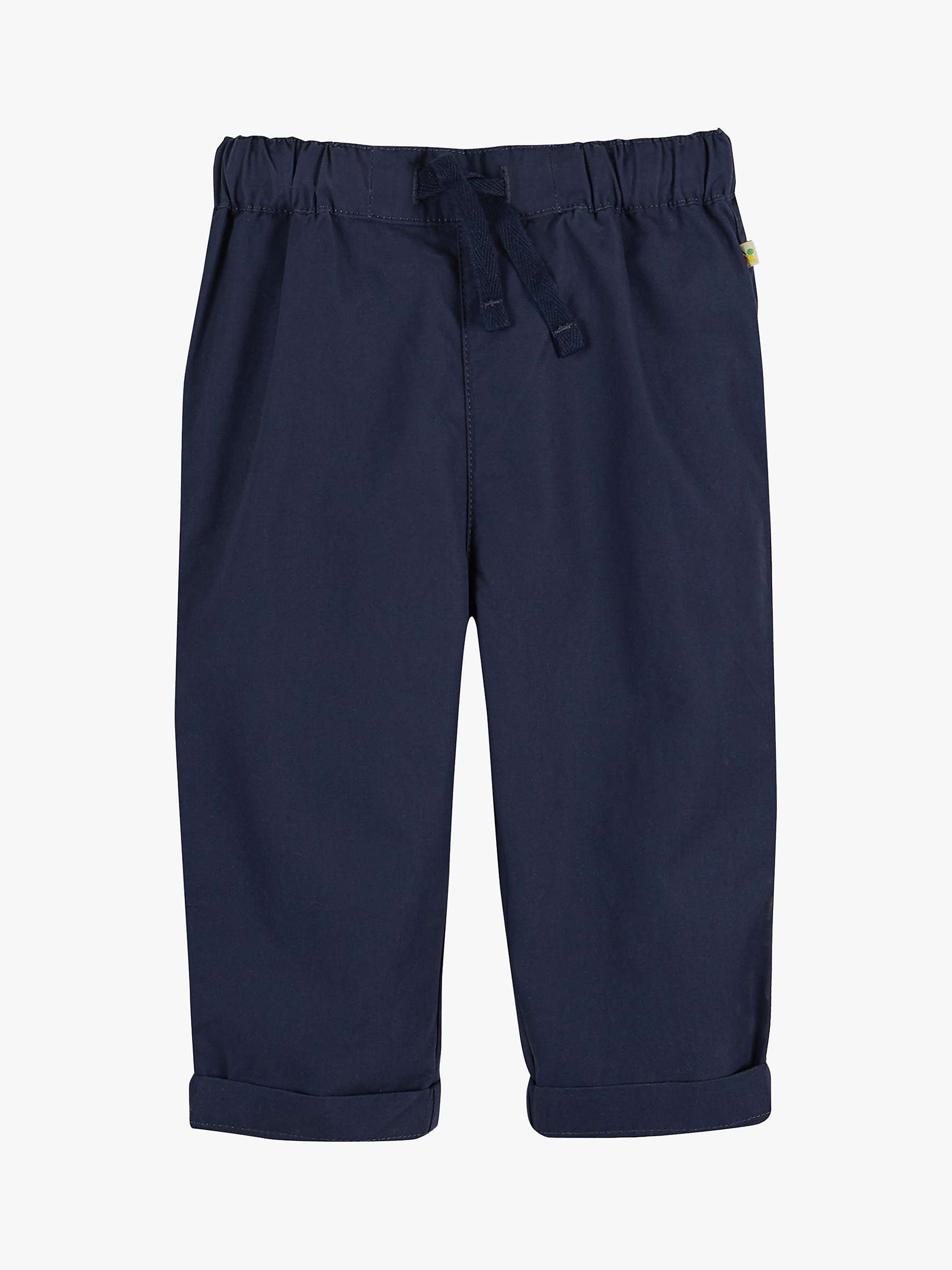 Buy Frugi Baby Tommy Organic Cotton Trousers, Indigo Online at johnlewis.com