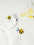 Frugi Baby Buzzy Bee Snuggler Organic Cotton Sleeping Bag, Multi, Multi