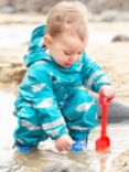 Frugi Kids' Rain or Shine Camper Whales Rain Suit, Multi