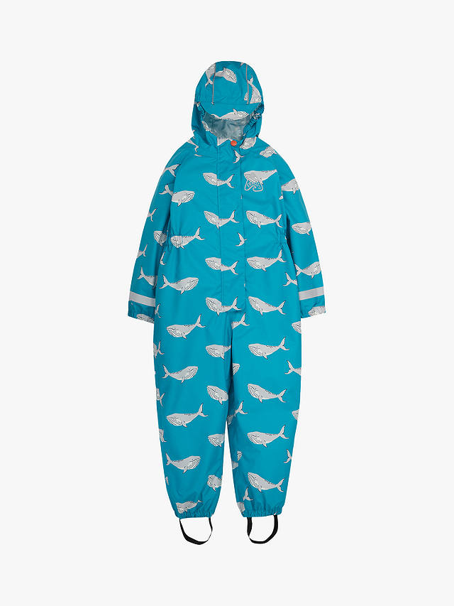 Frugi Kids' Rain or Shine Camper Whales Rain Suit, Multi