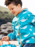 Frugi Kids' Rain or Shine Camper Whales Jacket, Multi
