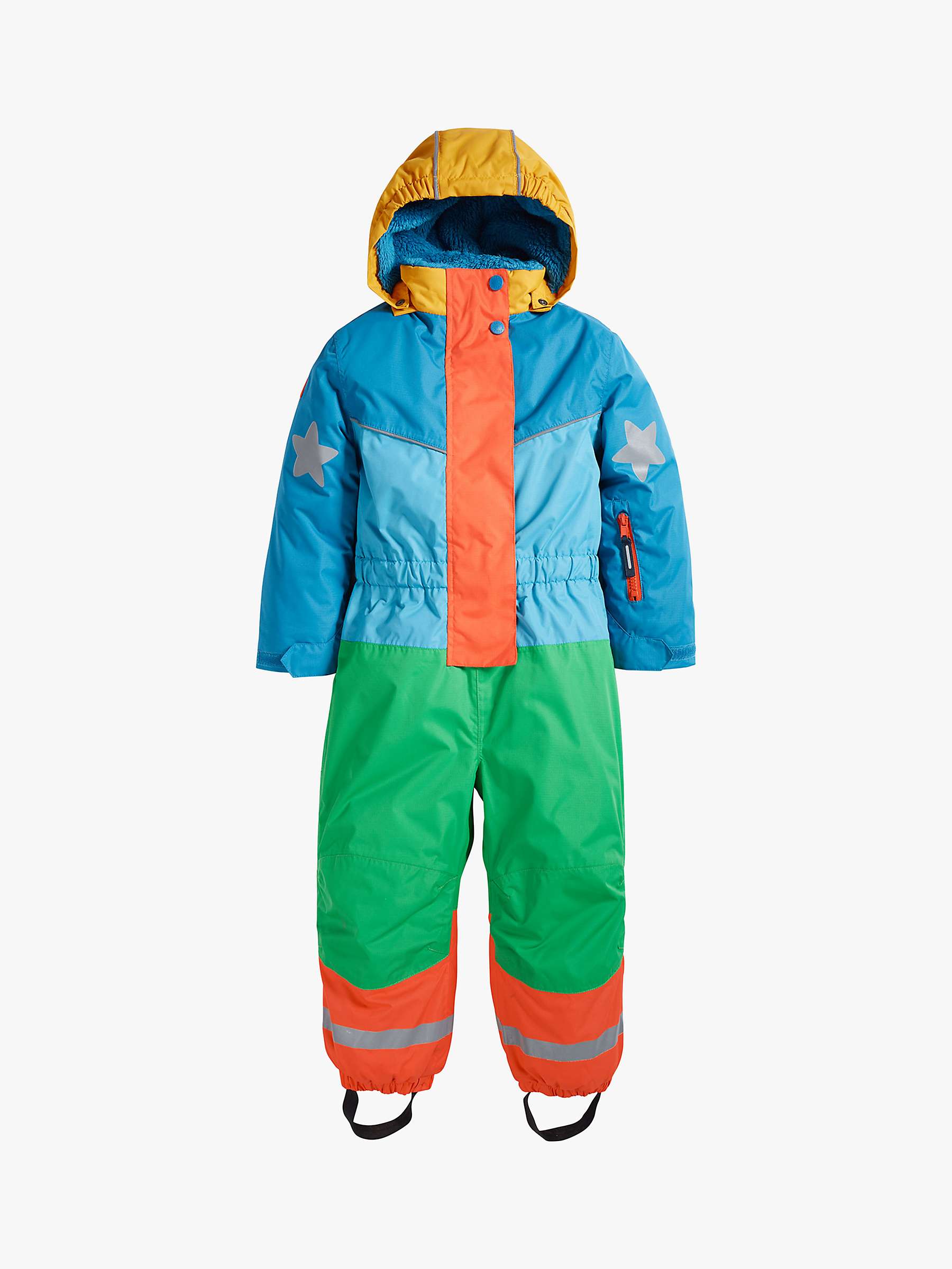 Buy Frugi Kids' Any Weather All in One Outwear, Chunky Rainbow Stripe Online at johnlewis.com
