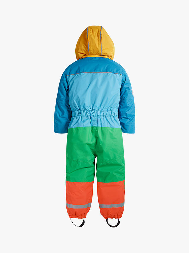 Frugi Kids' Any Weather All in One Outwear, Chunky Rainbow Stripe