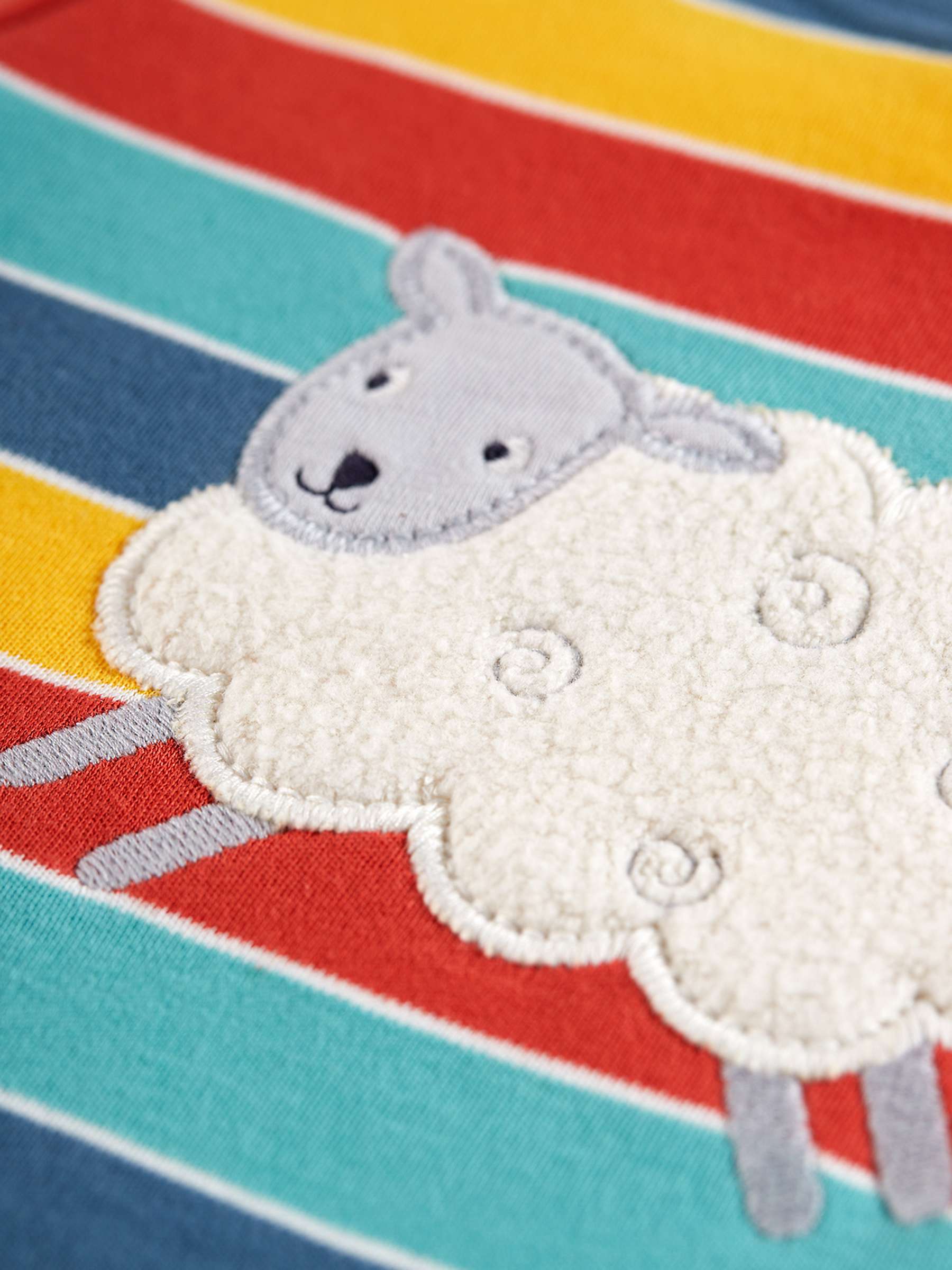 Buy Frugi Baby Discovery Applique Sheep Organic Cotton Top, Multi Online at johnlewis.com