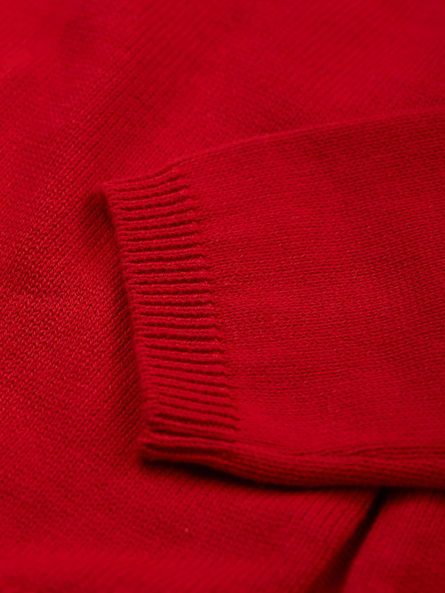 Frugi Baby Kenna Organic Cotton Fairisle Cardigan, True Red/Multi at ...