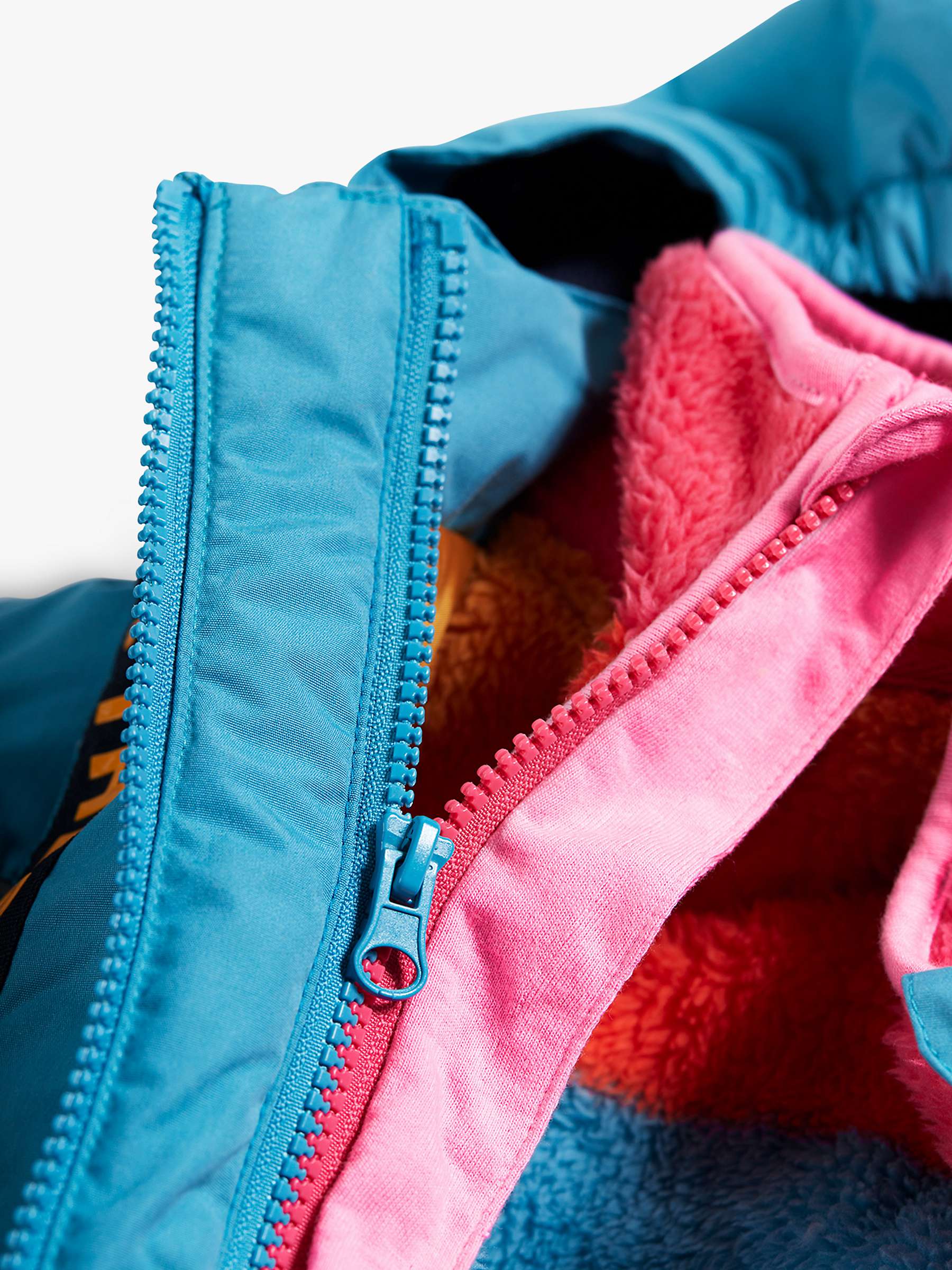 Buy Frugi Kids' Rambler 3 in 1 Coat, Tor Blue/Multi Online at johnlewis.com