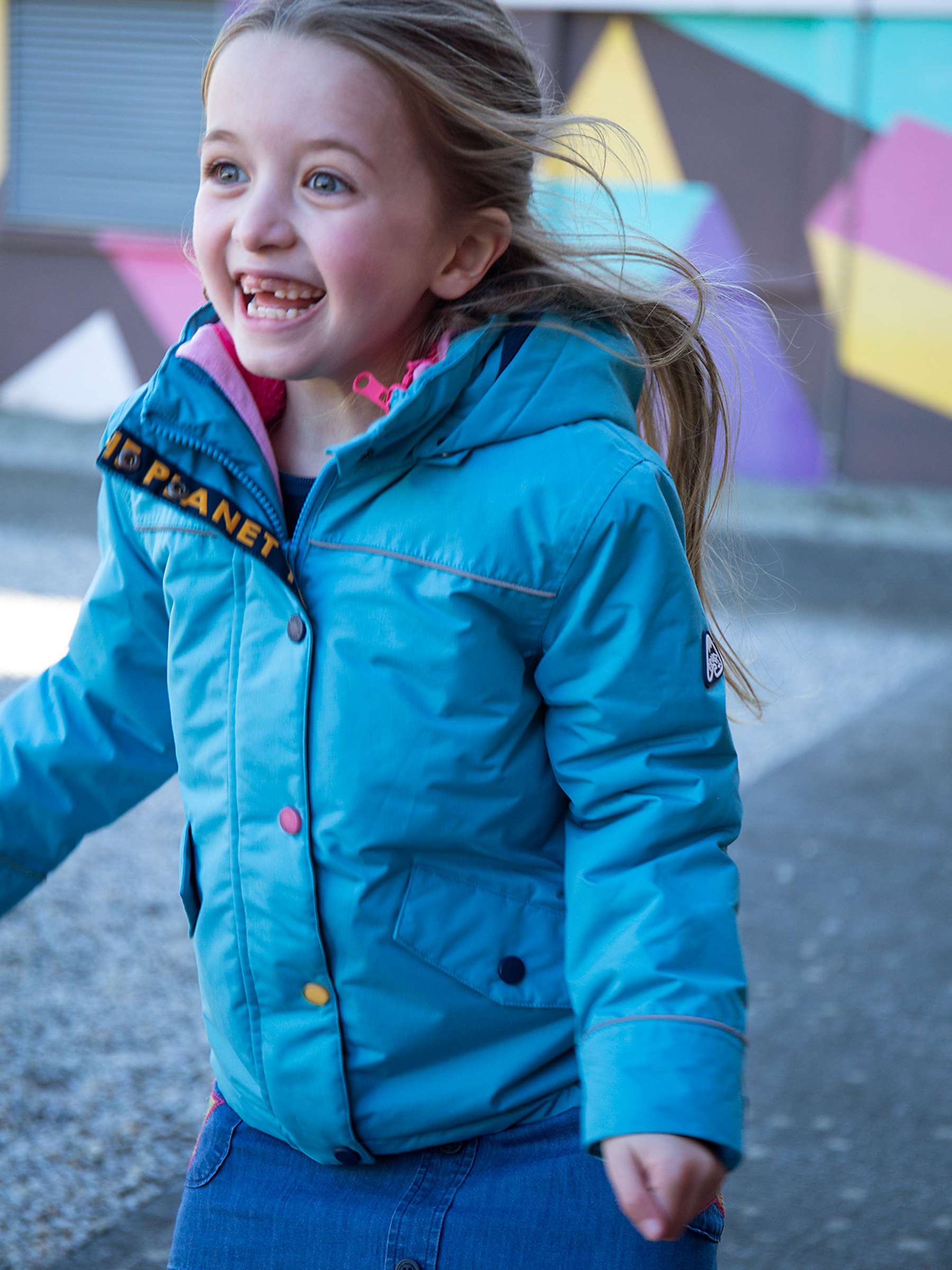 Buy Frugi Kids' Rambler 3 in 1 Coat, Tor Blue/Multi Online at johnlewis.com