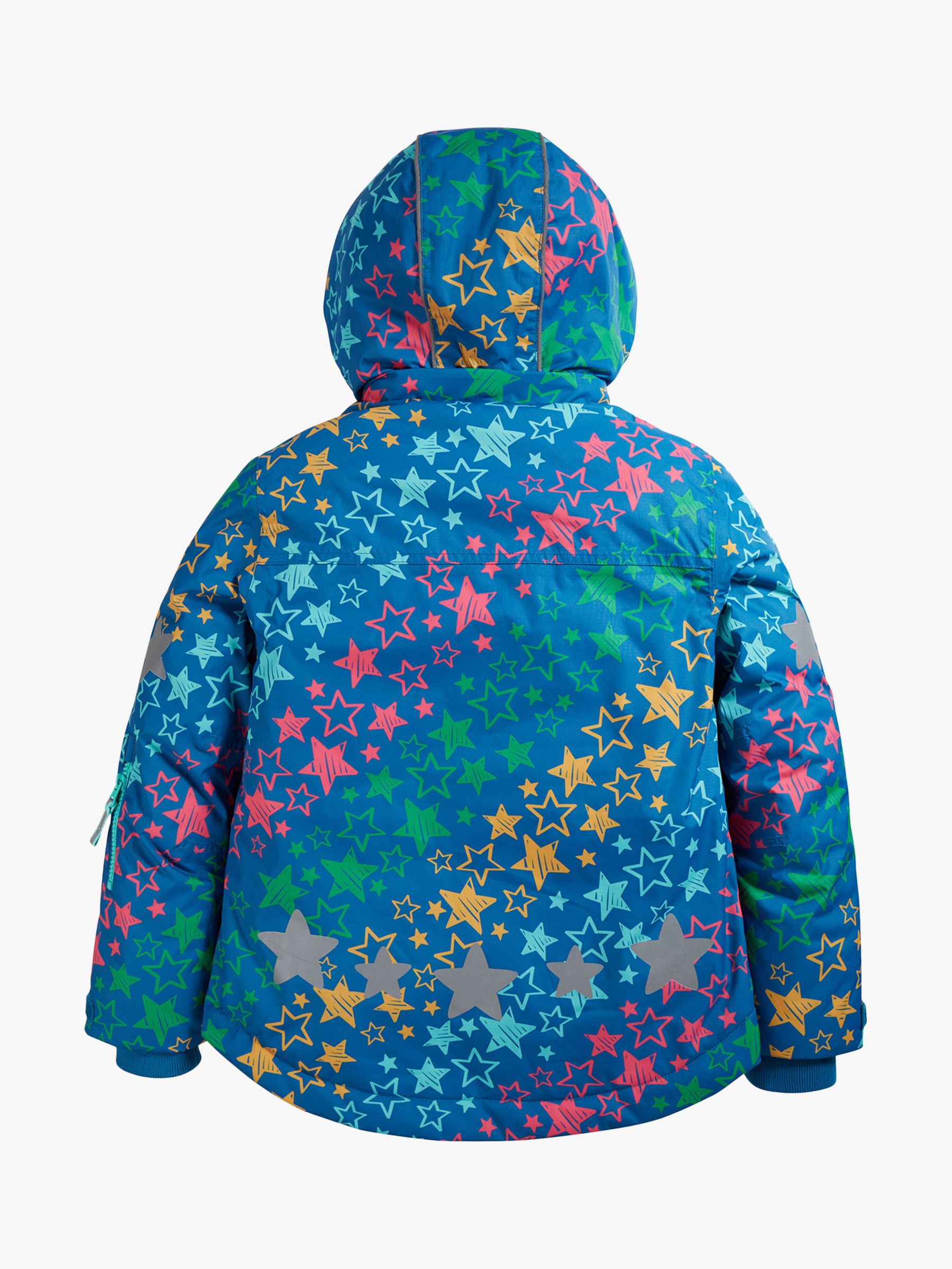 Frugi Kids' Snow & Ski Super Stars Waterproof Coat, Multi at John Lewis ...