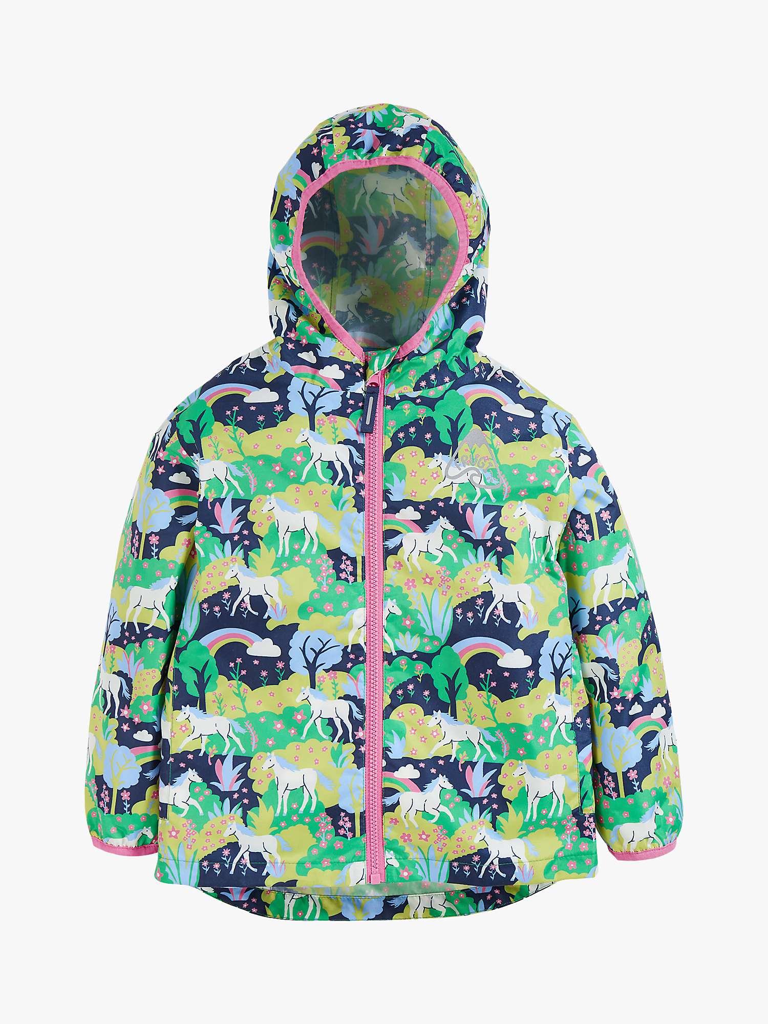 Buy Frugi Kids' Rain or Shine Hedgerow Waterproof Jacket, Indigo/Multi Online at johnlewis.com