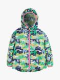 Frugi Kids' Rain or Shine Hedgerow Waterproof Jacket, Indigo/Multi
