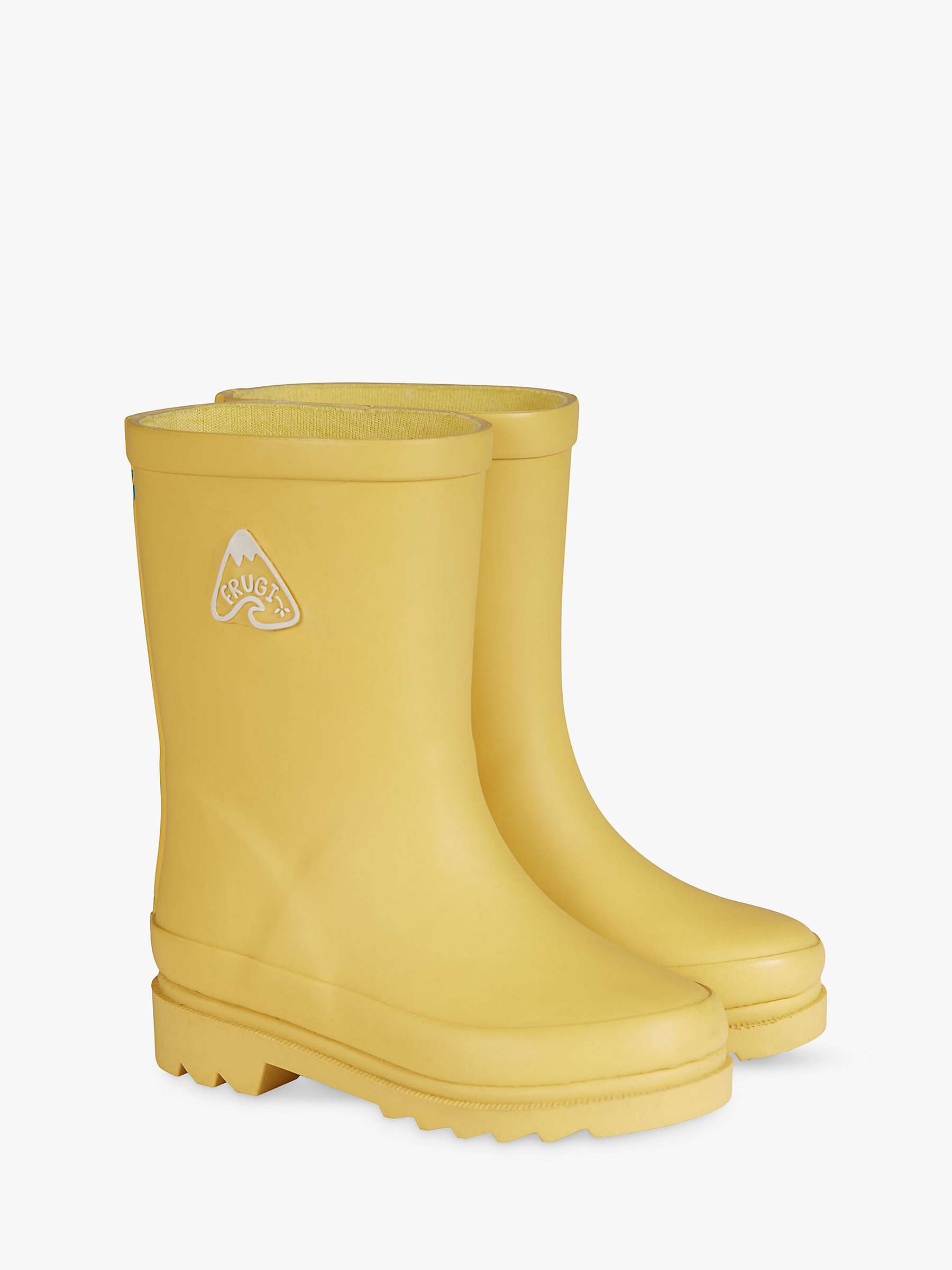 Buy Frugi Kids' Explorer Wellington Boots, Bumblebee Online at johnlewis.com