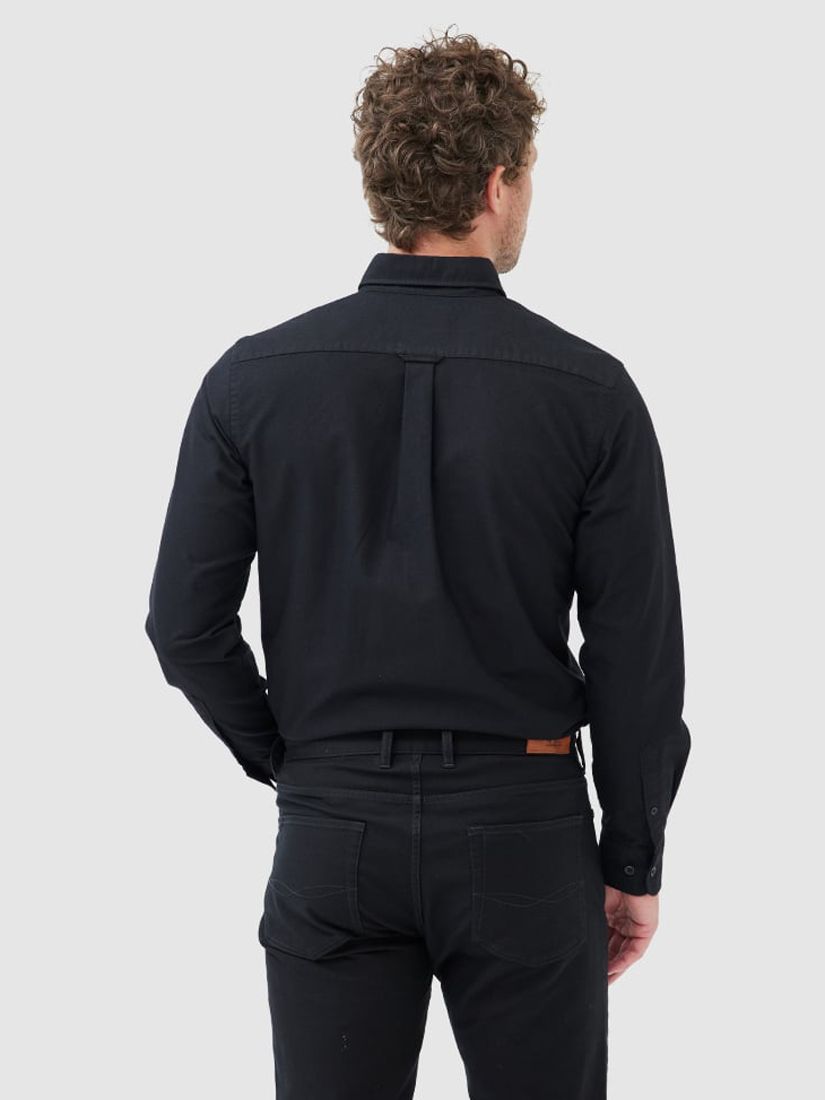 Rodd & Gunn Gunn Oxford Cotton Slim Fit Long Sleeve Shirt, Onyx, XS