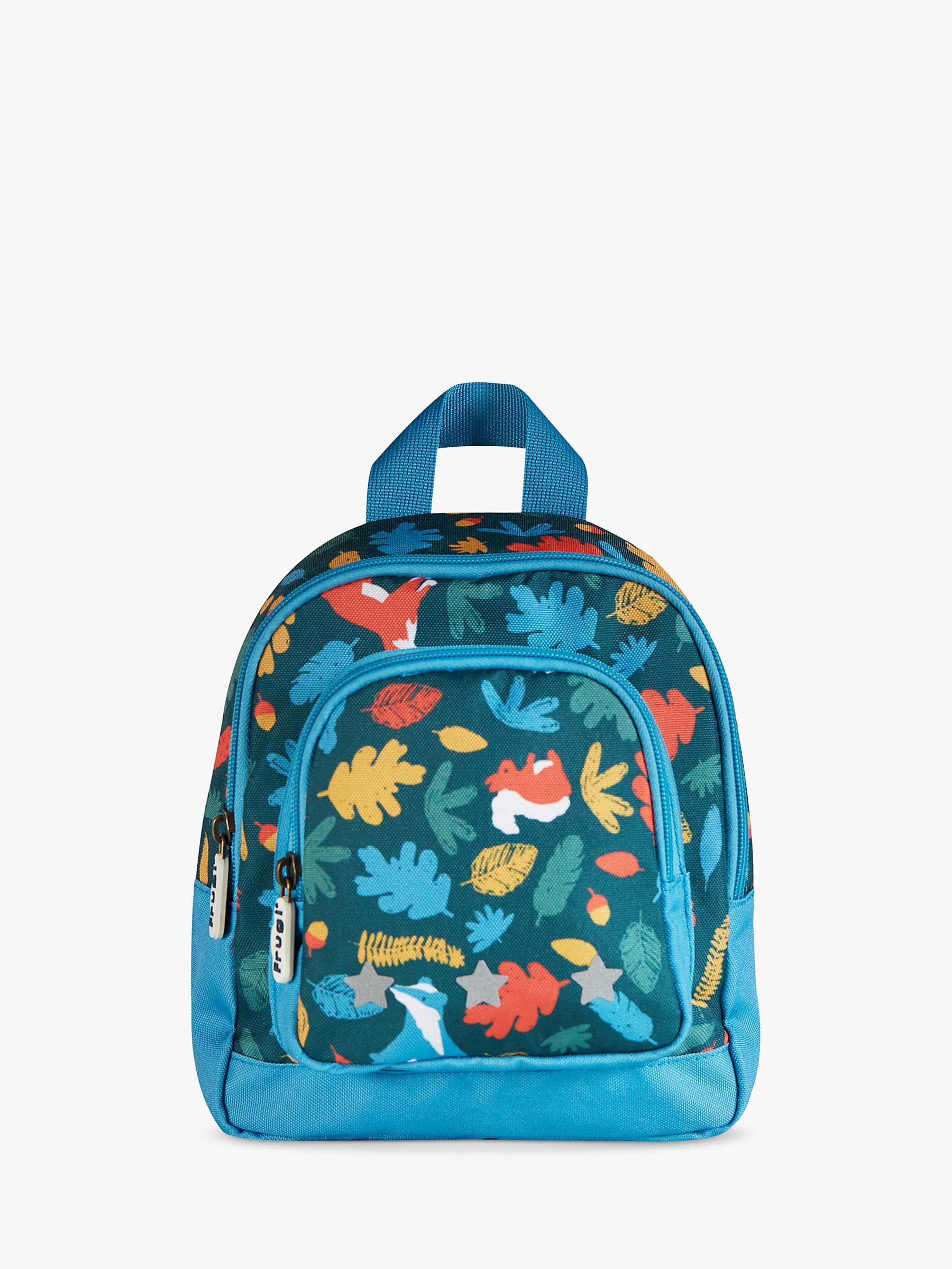 Buy Frugi Baby Little Adventurers Backpack, Fir Tree Rainbow Leaves Online at johnlewis.com