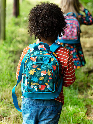 Frugi Baby Little Adventurers Backpack, Fir Tree Rainbow Leaves