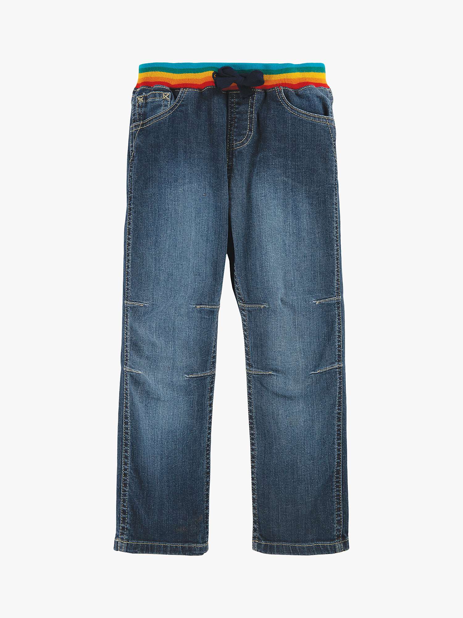 Buy Frugi Kids' Cody Comfy Cotton Blend Jeans, Light Wash Online at johnlewis.com
