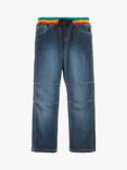 Frugi Kids' Cody Comfy Cotton Blend Jeans, Light Wash