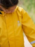 Frugi Kids' Puddle Buster Waterproof Coat, Bumblebee