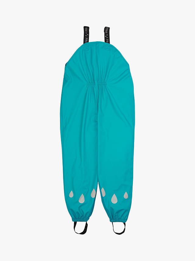 Frugi Kids' Puddle Buster Waterproof Trousers, Camper Blue