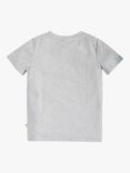 Frugi Kids' Magic Number 8 Organic Cotton Bike Track T-shirt, Grey Marl/Multi