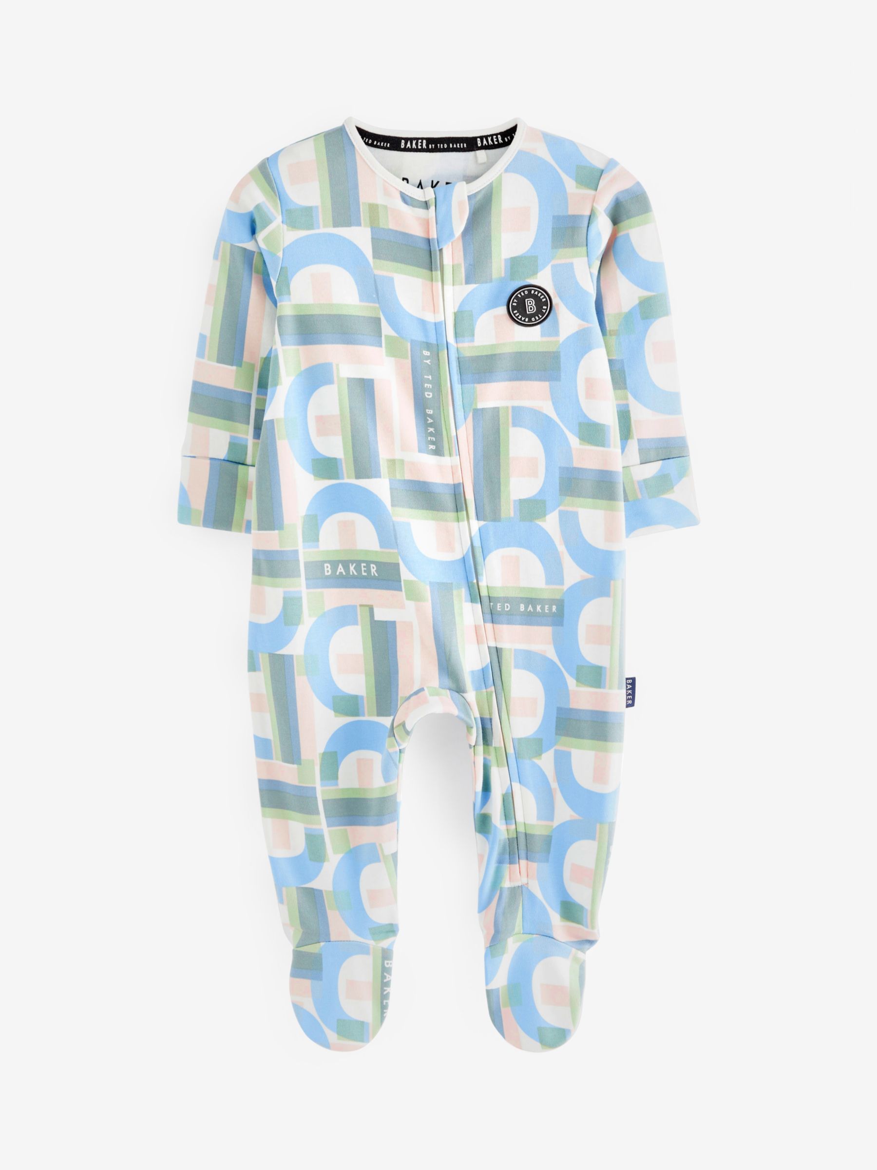 Ted Baker Baby Logo Sleepsuits, Pack of 3, Green/Multi at John Lewis ...