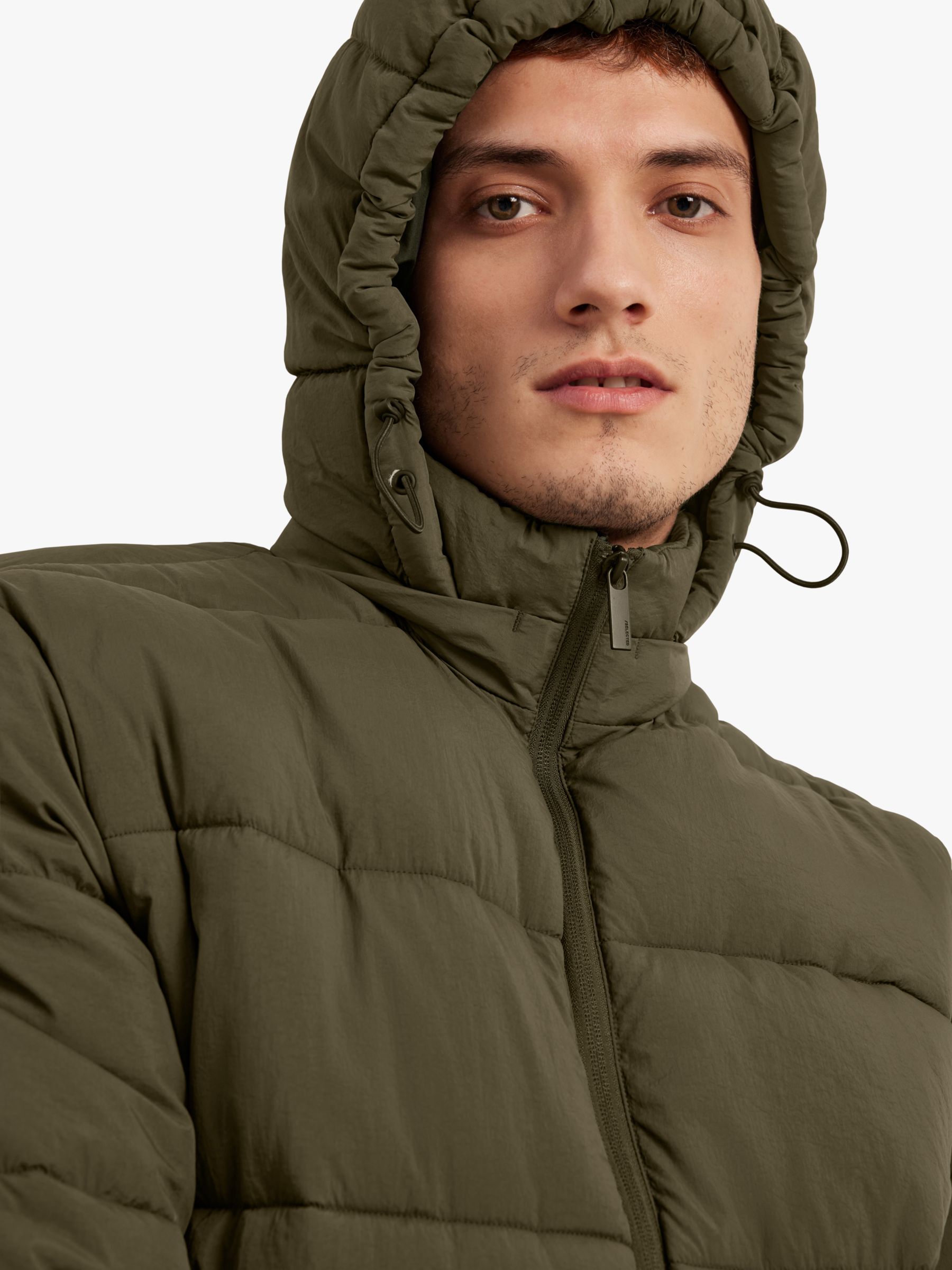 SELECTED HOMME Winter Jacket, Green at John Lewis & Partners