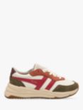 Gola Classics Saturn Quadrant Trainers, White/Khaki/Raspberry