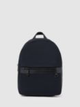 Reiss Drew Neoprene Backpack, Dark Navy