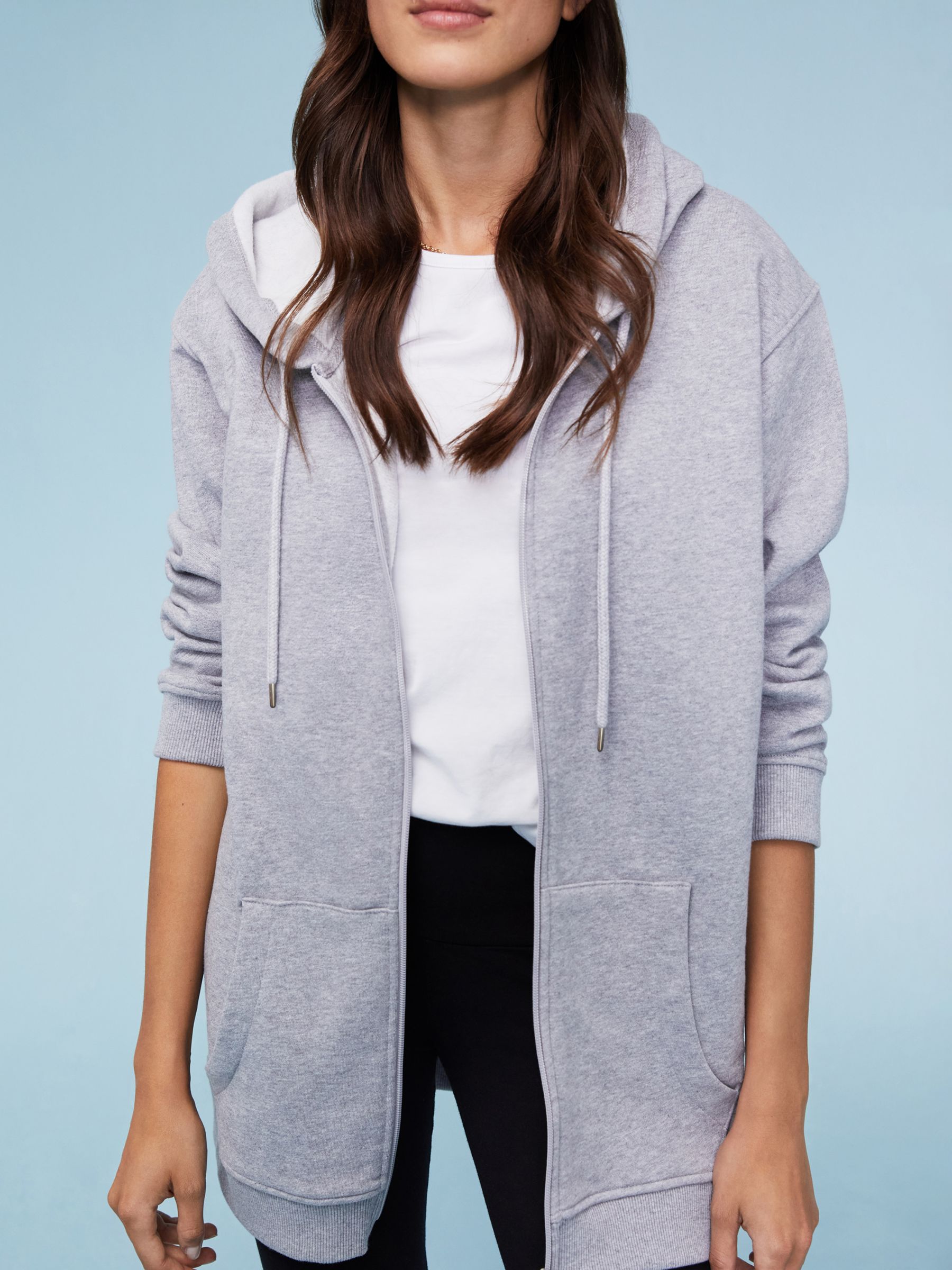 Baukjen Kelly Organic Cotton Hoodie, Grey Marl