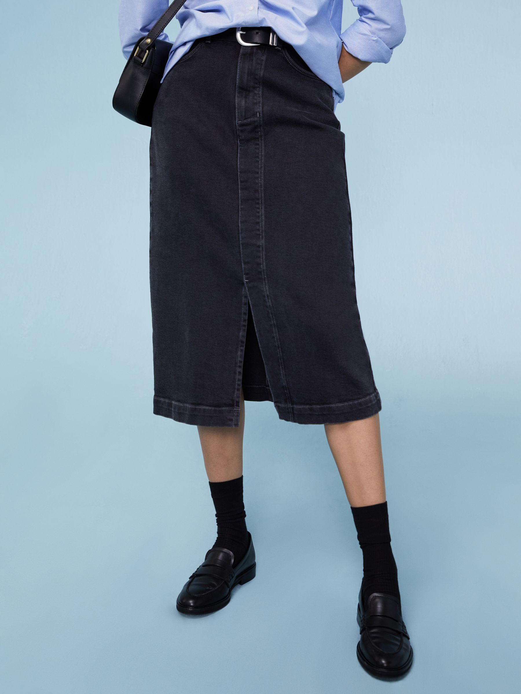 Baukjen Emilia Organic Skirt, Grey Wash, 6