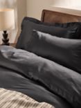 John Lewis Soft & Silky Egyptian Cotton 800 Thread Count Deep Fitted Sheet, Charcoal