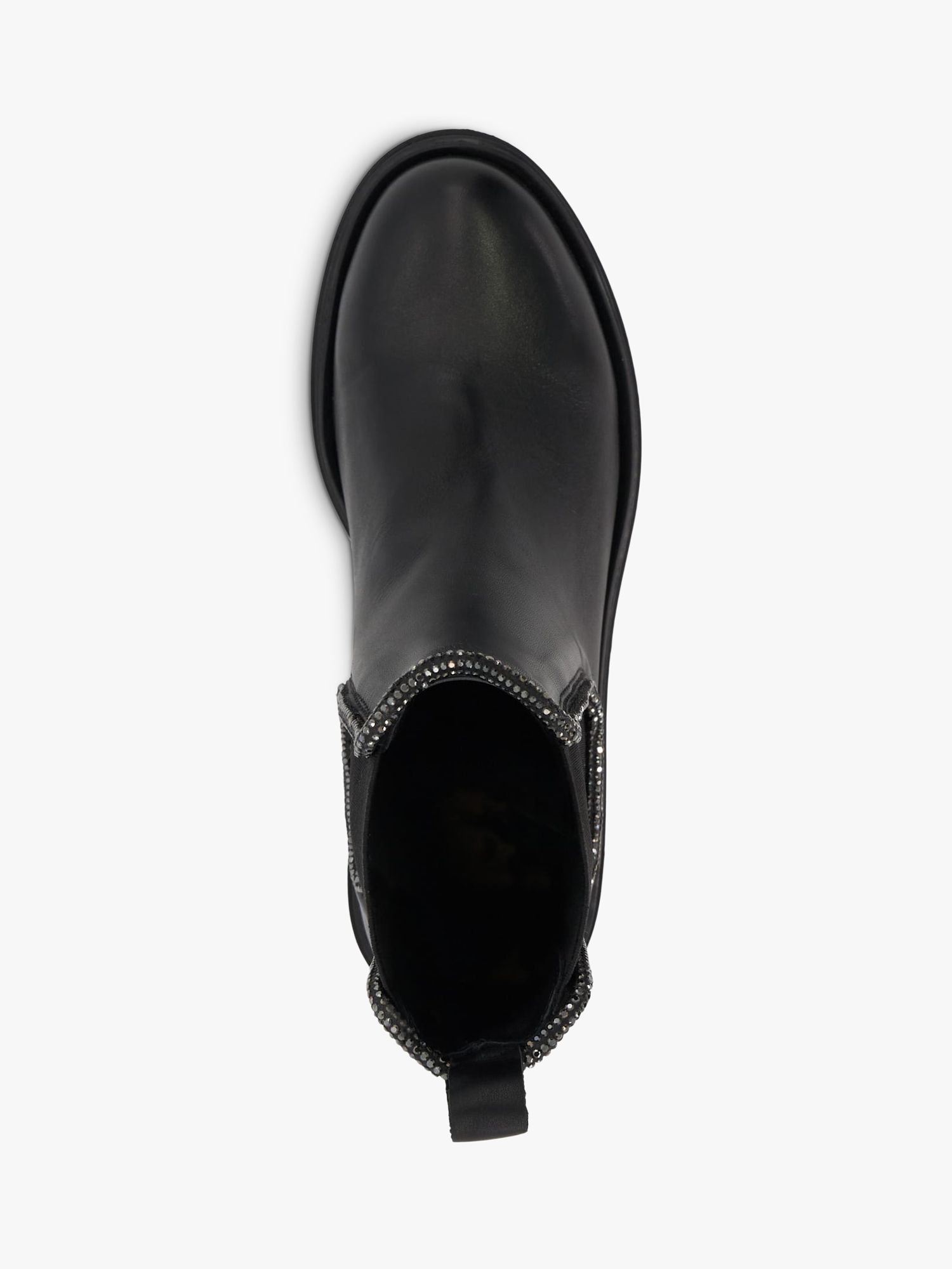 Buy Dune Pursuit Leather Chelsea Boots, Black Online at johnlewis.com