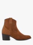 Dune Possible Suede Cowboy Boots, Tan