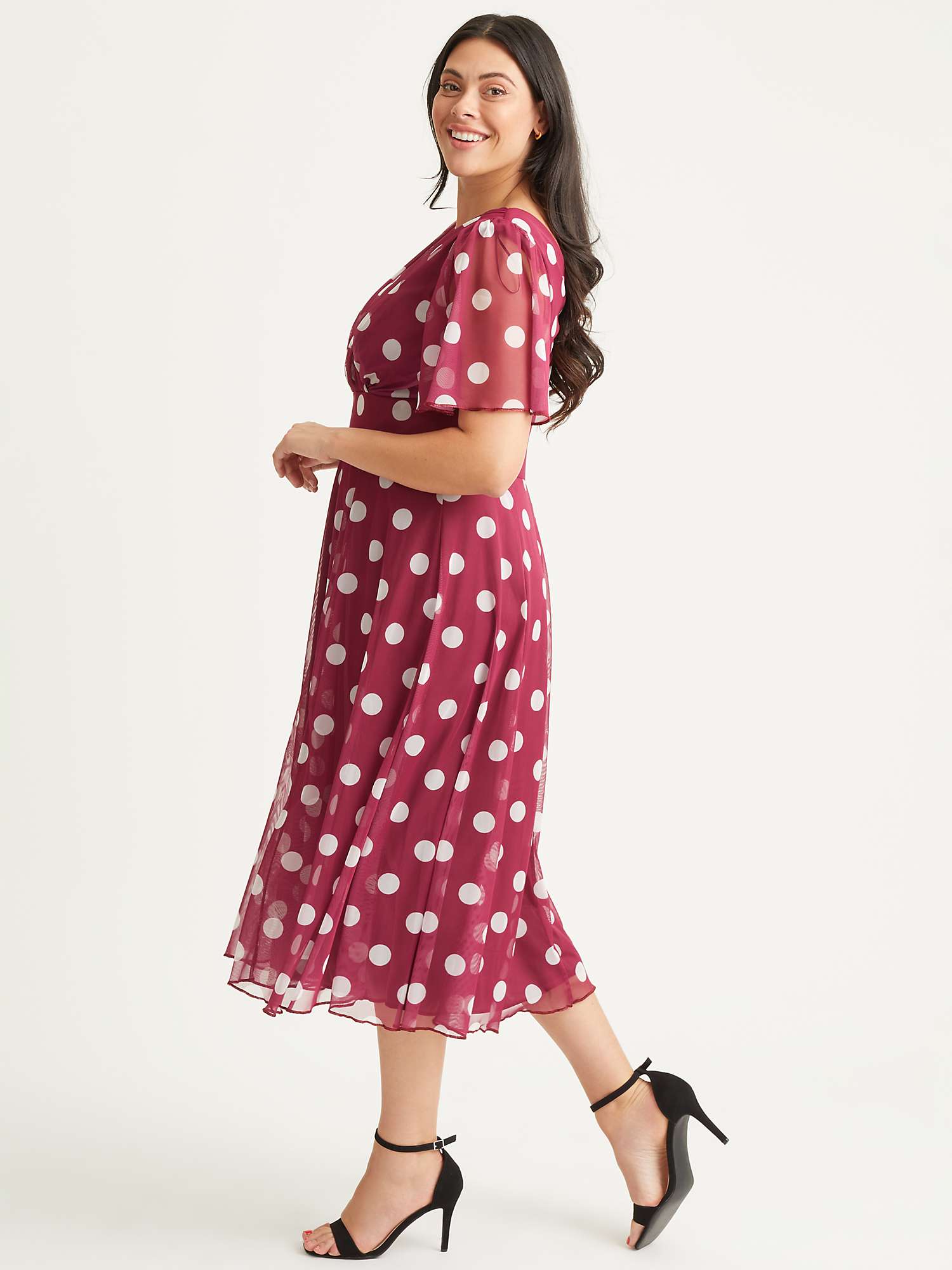 Buy Scarlett & Jo Victoria Spot Print Midi Dress Online at johnlewis.com