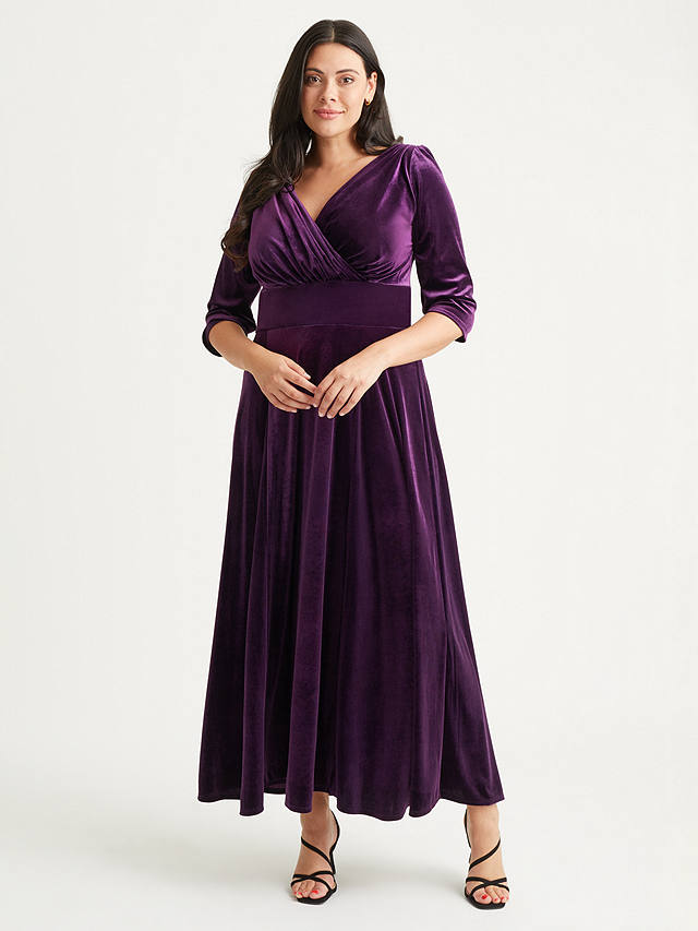 Scarlett & Jo Verity Maxi Gown Dress, Purple