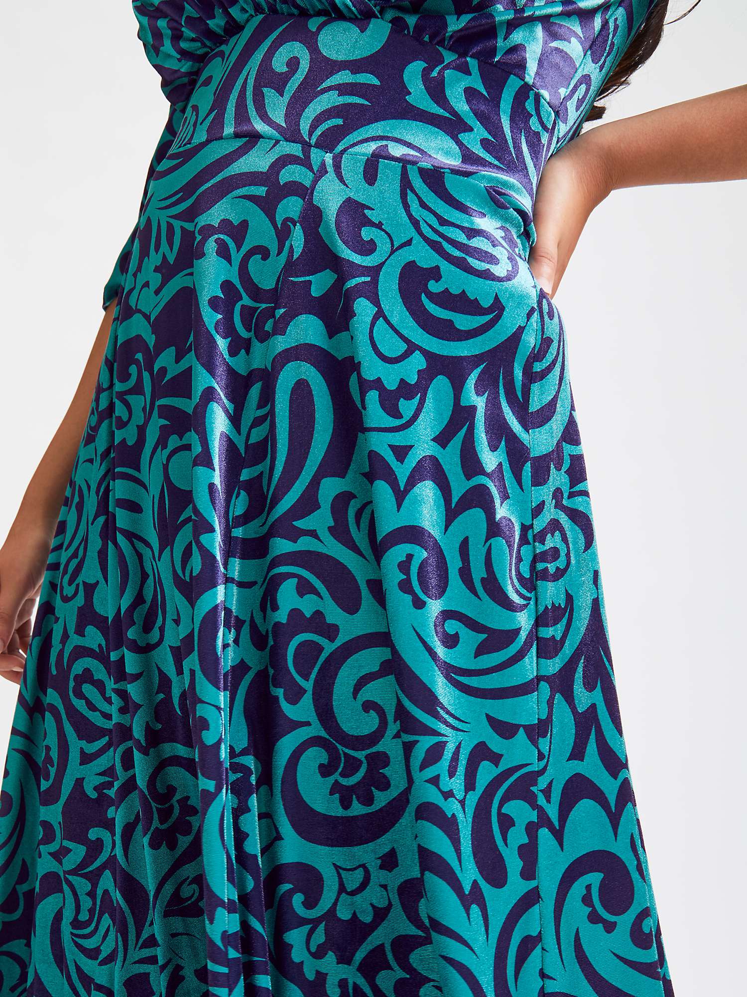 Buy Scarlett & Jo Verity Floral Maxi Dress, Indigo/Teal Online at johnlewis.com