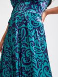 Scarlett & Jo Verity Floral Maxi Dress, Indigo/Teal